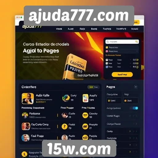 Interface do usuário do ajuda777.com e sua usabilidade